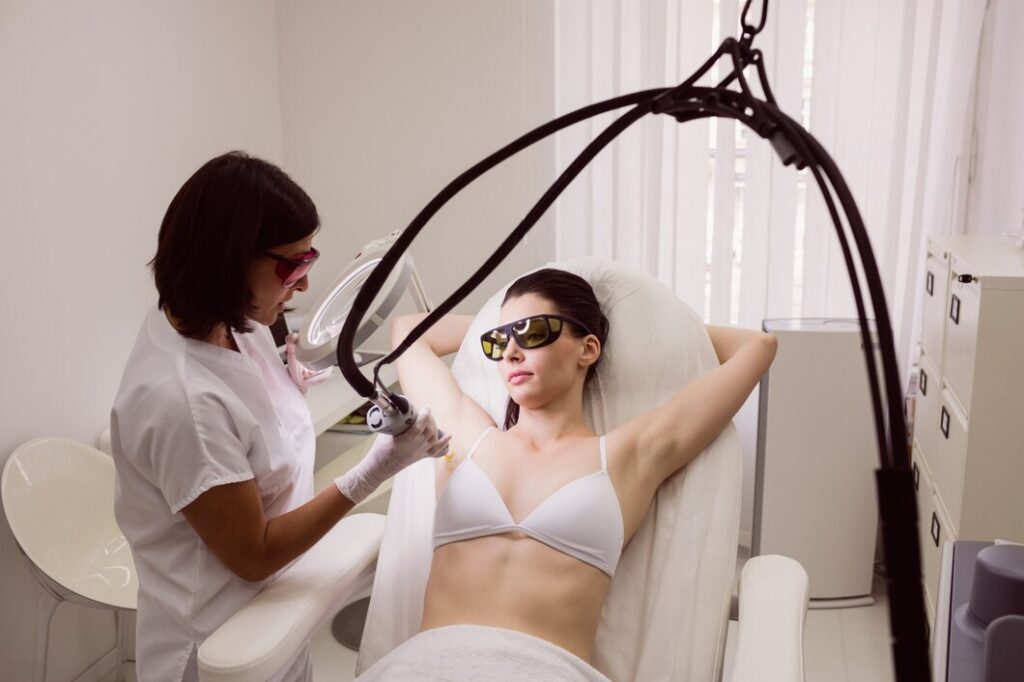 Under Arms Hair Removal Treatment
