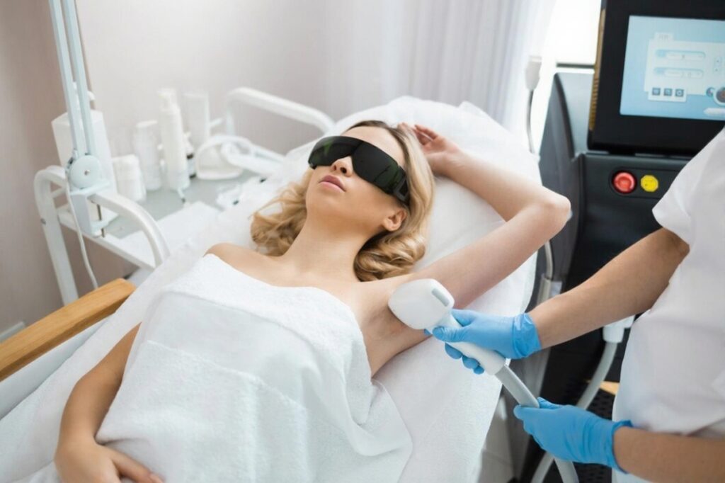 Under Arms Hair Removal Treatment
